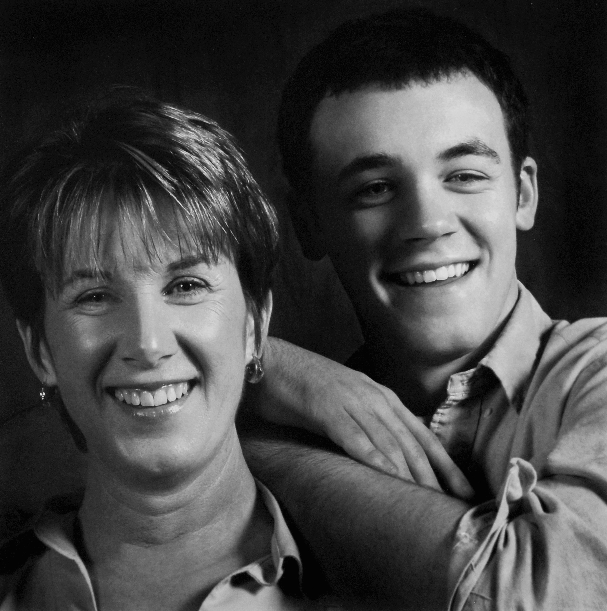 Dr. Sharon Parsons with her son Sean Herman